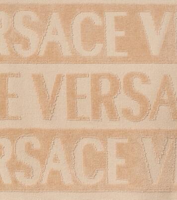 Versace Allover cotton terry bathrobe | Versace Home