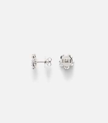 Love Petals 18kt white gold earrings with diamonds | Kamyen