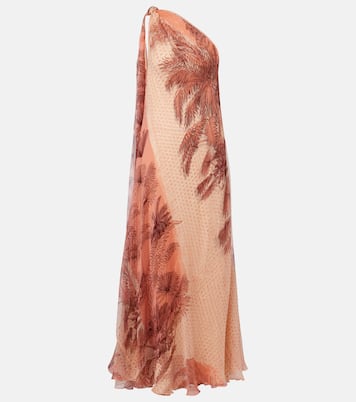 Printed silk lamé gown | Johanna Ortiz