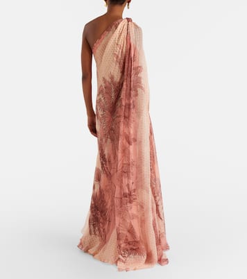 Printed silk lamé gown | Johanna Ortiz