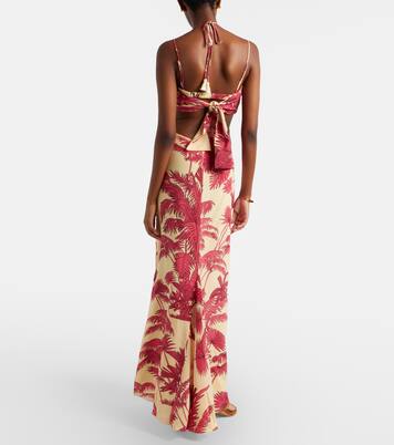 Andalusian Rhythms printed silk maxi dress | Johanna Ortiz