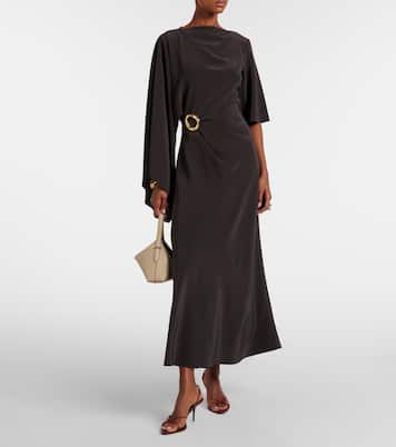 Joya satin twill midi dress | Joseph