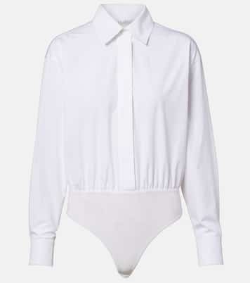 Aere cotton poplin and tulle bodysuit | Max Mara