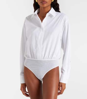 Aere cotton poplin and tulle bodysuit | Max Mara