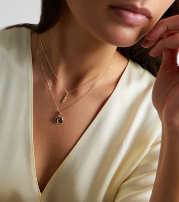 Halskette aus 14kt Gelbgold mit Diamanten | Stone and Strand