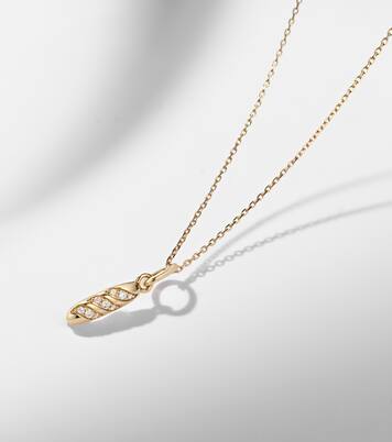 Halskette aus 14kt Gelbgold mit Diamanten | Stone and Strand