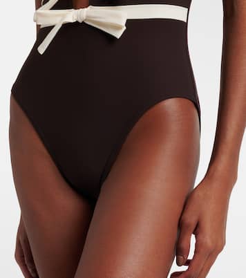 Lenora bow-detail swimsuit | Karla Colletto