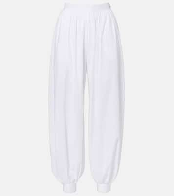 Nicola high-rise cotton poplin balloon pants | Rotate