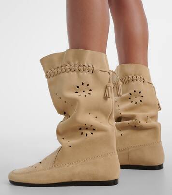 Welky laser-cut suede mid-calf boots | Isabel Marant