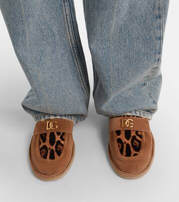 DG suede and calf hair loafers | Dolce&Gabbana
