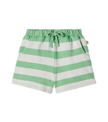 Orion striped cotton fleece shorts | Cozmo