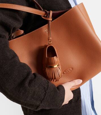 Gommino fringed leather bag charm | Tod's