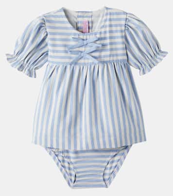Baby Luciana cotton dress and bloomers set | La Coqueta