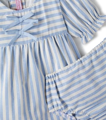 Baby Luciana cotton dress and bloomers set | La Coqueta