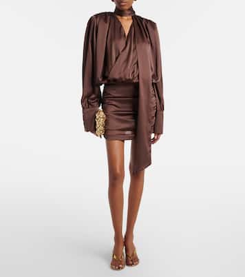 Minikleid aus Crêpe de Chine | Rotate