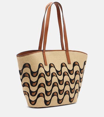 Tote Bag Basket Large mit Leder | Farm Rio