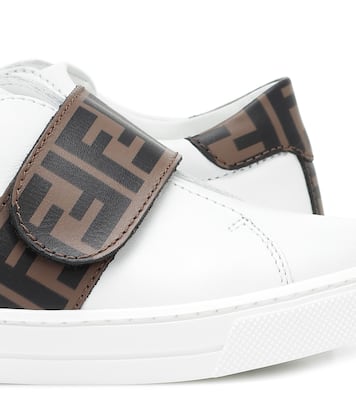 Sneakers in pelle con logo | Fendi Kids