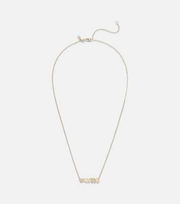 Collier Icon Bar en or 14 cts et diamants | Sydney Evan