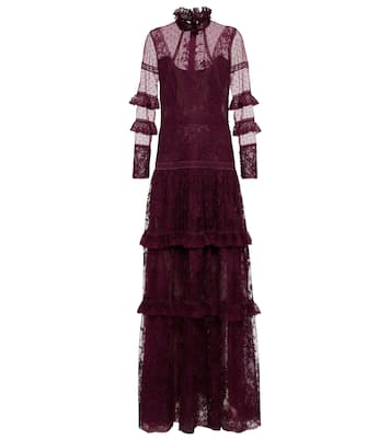 Anastasia French tulle and lace gown | Costarellos