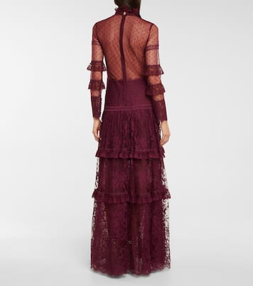 Anastasia French tulle and lace gown | Costarellos