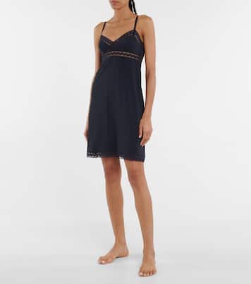 Melody lace-trimmed jersey slip dress | Eres