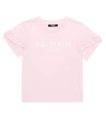 T-shirt in cotone con logo | Balmain Kids