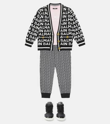 T-shirt in cotone con logo | Balmain Kids