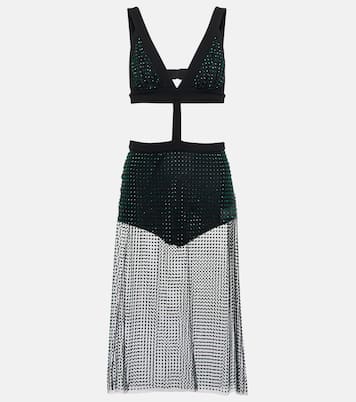 Verziertes Midikleid aus Tüll | Christopher Kane