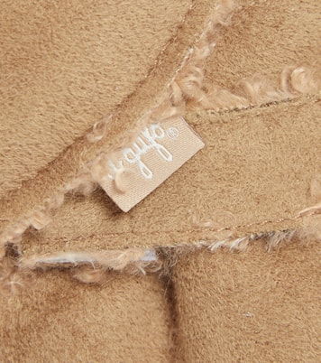 Faux suede and shearling mittens | Il Gufo