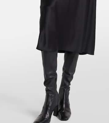 Isaak silk satin midi-skirt | Joseph