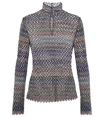 Metallic lace top | Missoni