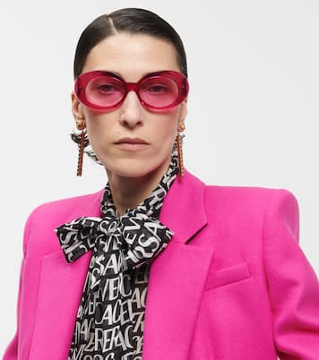 Gafas de sol redondas con adornos | Versace