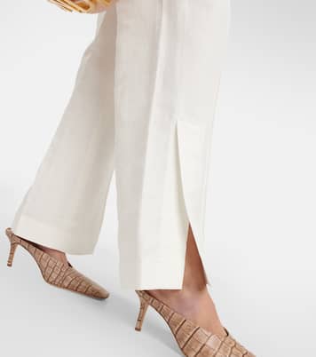 Polaris wide-leg linen and cotton pants | Aya Muse