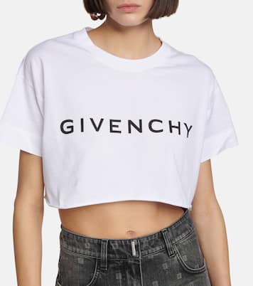 Camiseta cropped con logo | Givenchy