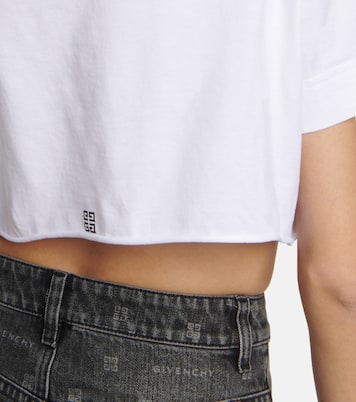 Camiseta cropped con logo | Givenchy