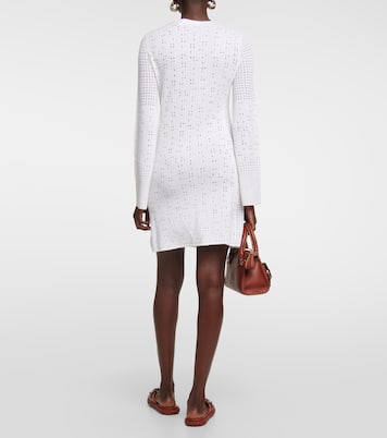 Wool, cashmere and silk minidress | Chloé