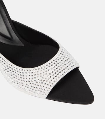 Verzierte Pantoletten Perni 04 Uni aus Leder | Gia Borghini