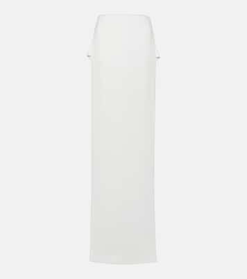 Side-slit jersey maxi skirt | Mônot