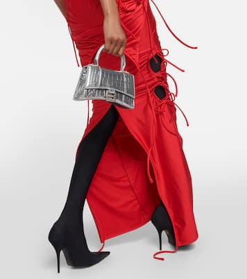 Patched Bikini cutout maxi dress in red - Balenciaga | Mytheresa