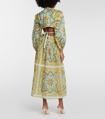 Abito midi Halcyon con stampa paisley | Zimmermann