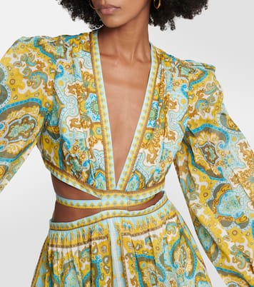 Abito midi Halcyon con stampa paisley | Zimmermann