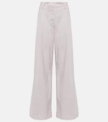 Pantalon ample en coton | Brunello Cucinelli