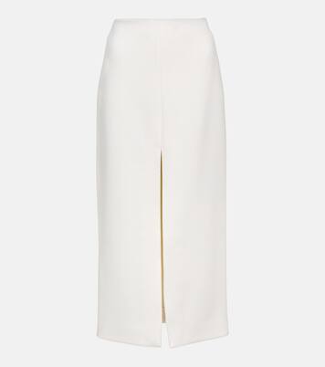 Falda midi de mezcla de lana | Patou