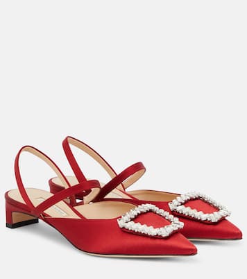 Pumps Katrina in raso con decorazione | Emilia Wickstead