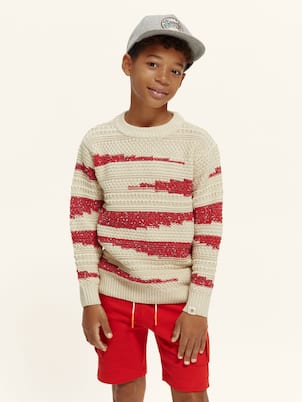 Intarsia cotton-blend sweater | Scotch & Soda Kids