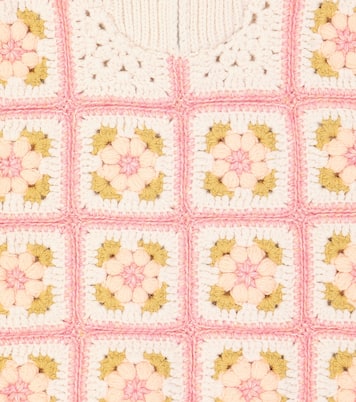 Kenza crochet half-zip sweater | Louise Misha
