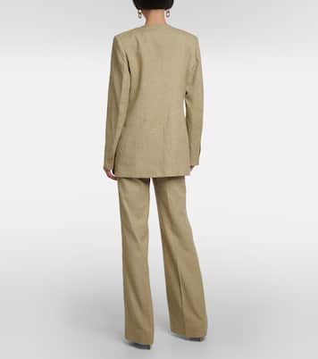 Blazer monopetto in misto lana | Victoria Beckham