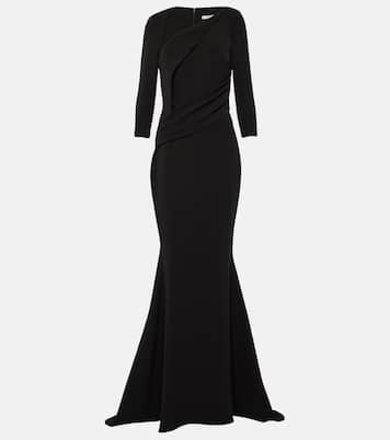 Robe Pollina aus Crêpe | Safiyaa