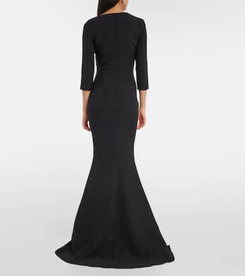 Robe Pollina aus Crêpe | Safiyaa