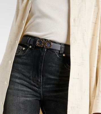Cintura reversibile Gancini in pelle | Ferragamo